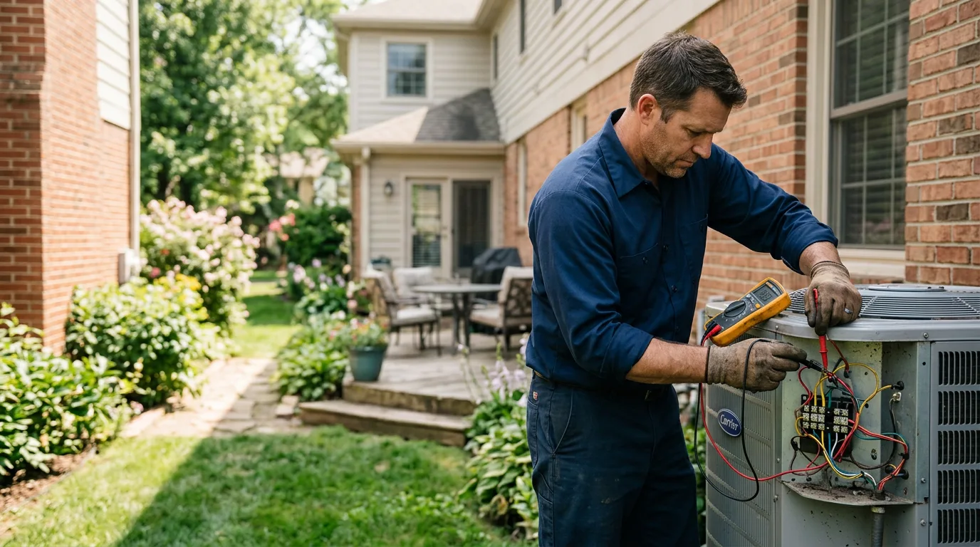HVAC technician working near Leonardtown, MD